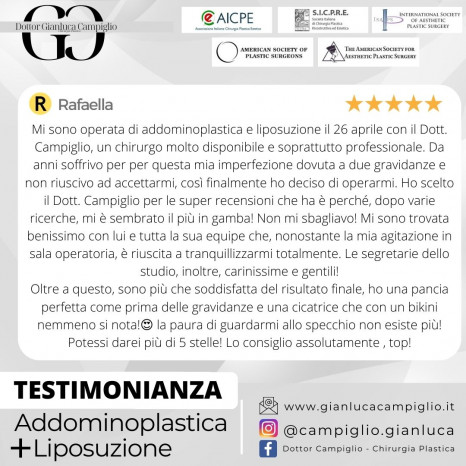 Esperienza  Dott. Gianluca Campiglio |  Liposuzione